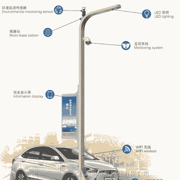 智慧路燈參數(shù)  5g報(bào)價(jià) 森海啟航照明燈具